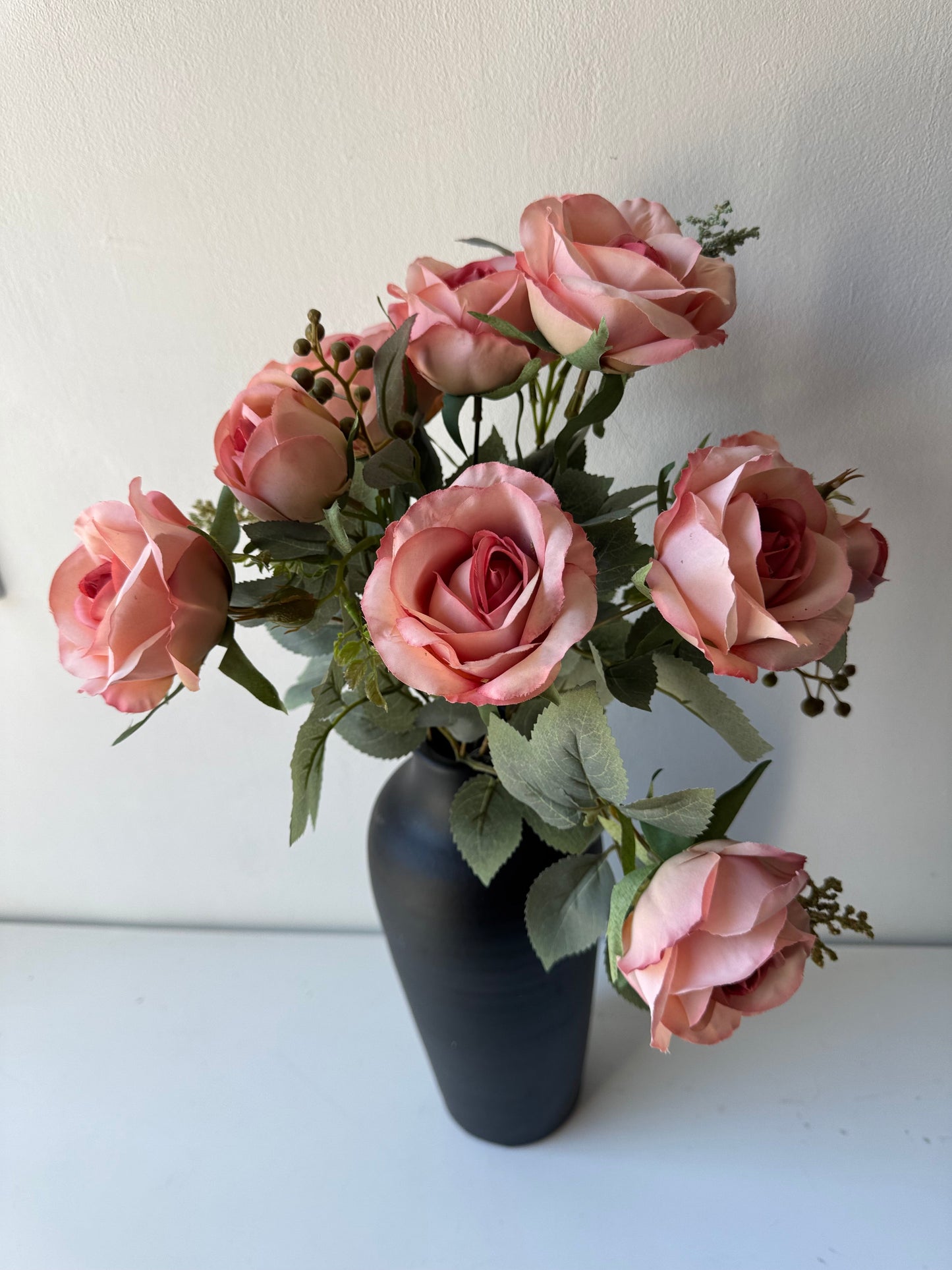 Artificial rose bouquet - pink-1