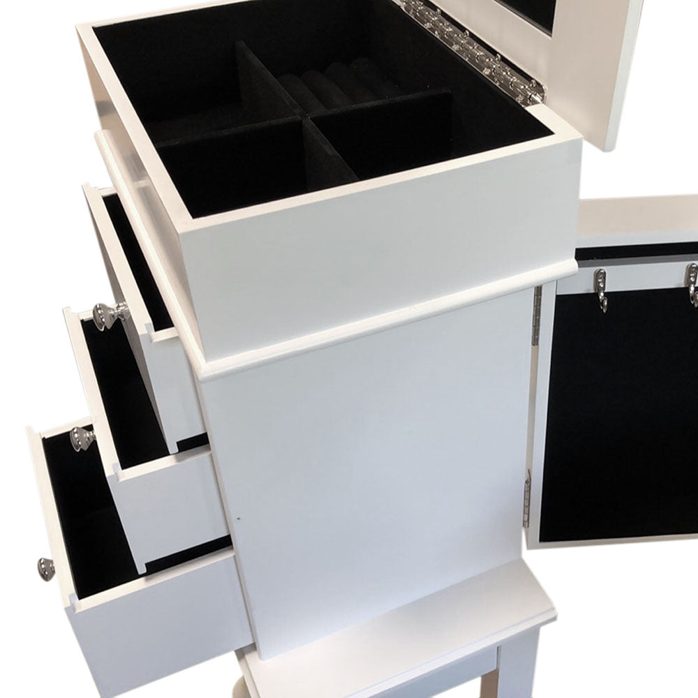 Jewelery cabinet, white-4